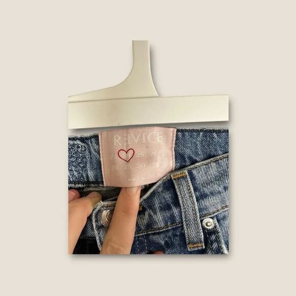 Revice Women’s High Waisted Distressed Straight Leg Jeans Size 24 - Picture 6 of 6